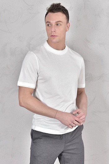 Футболка Brunello Cucinelli Premium layered-effect - White   