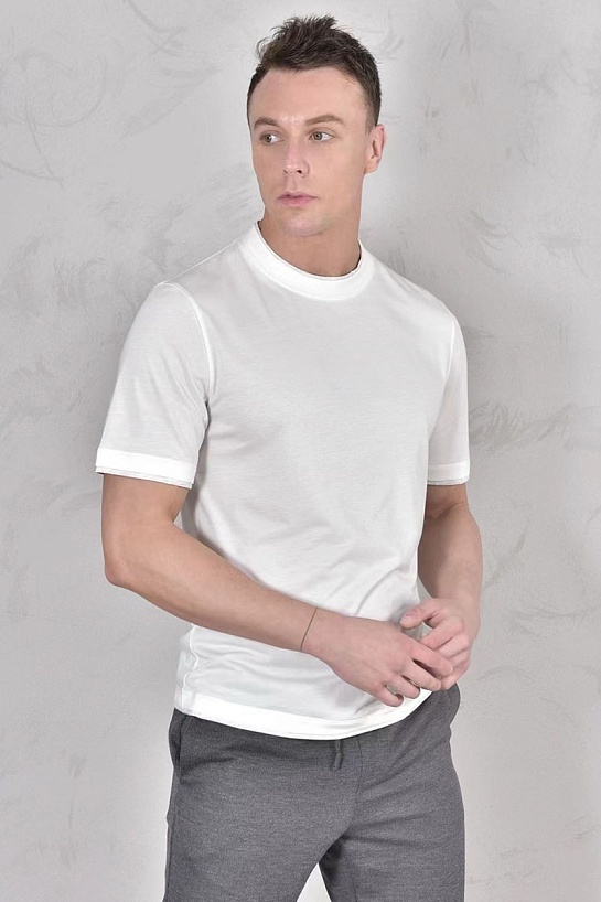 Футболка Brunello Cucinelli Premium layered-effect - White