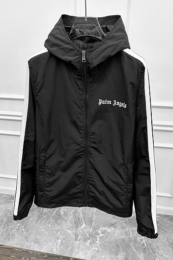Мужская чёрная ветровка Palm Angels   