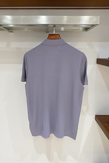 Мужское серое поло Kiton premium   