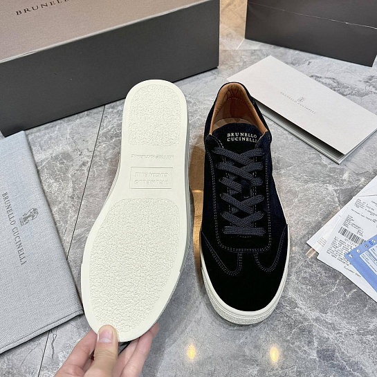 Мужские замшевые кроссовки Brunello Cucinelli