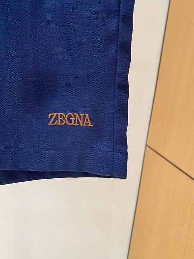 Шорты синего цвета Zegna premium   