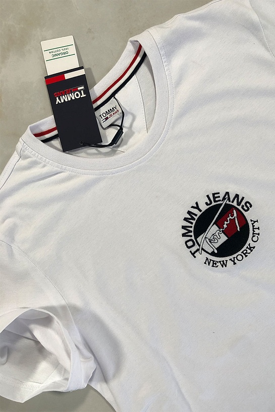 Белая мужская футболка Tommy Hilfiger New York City