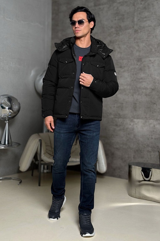 Мужской пуховик Moncler Fornas - Black
