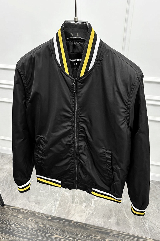 Бомбер чёрного цвета Dsquared2 "ICON"