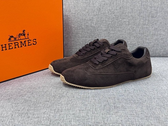 Мужские замшевые кроссовки Hermes Master