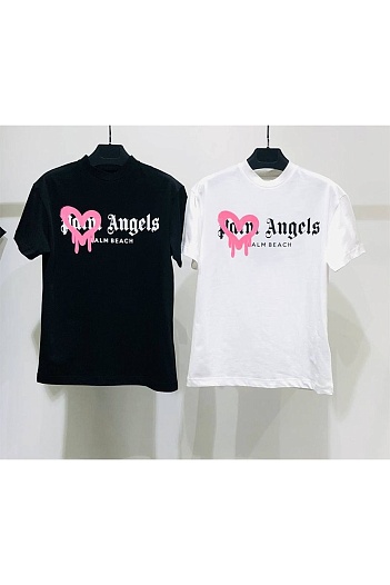 Оверсайз футболка Palm Angels Heart Sprayed Palm Beach   