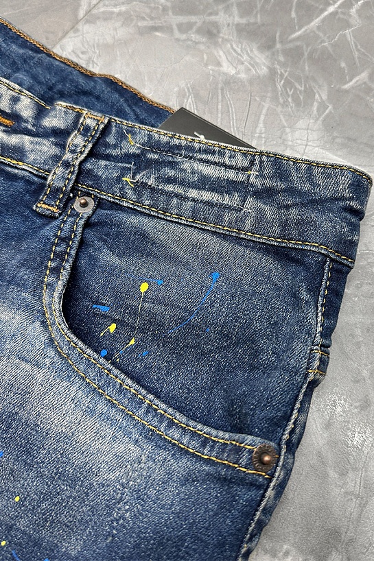Мужские джинсовые шорты Dsquared2 x Ibrahimovic "ICON"