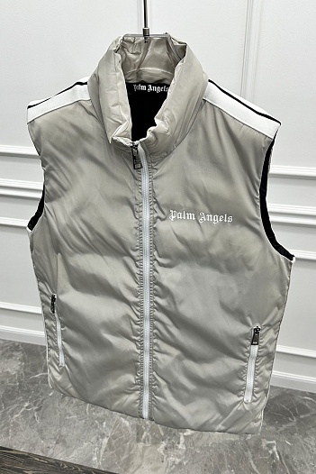 Мужской жилет Palm Angels светло-бежевого цвета   