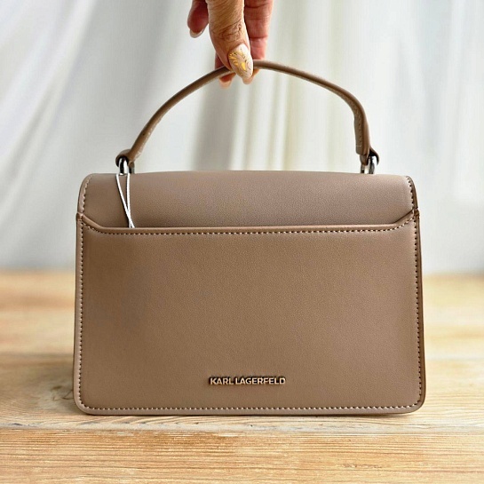 Женская сумка Karl Lagerfeld ikonik 22x15 см - Brown
