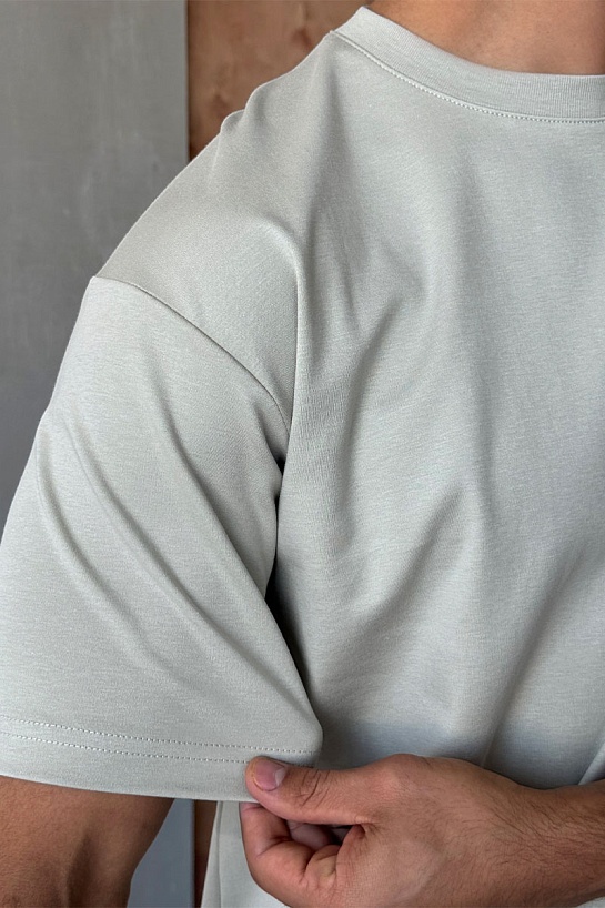 Мужская бежевая футболка Y-3 Yohji Yamamoto