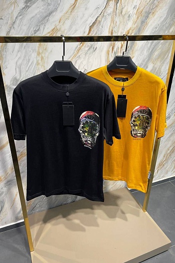 Футболка чёрного цвета Philipp Plein Glass Skull   