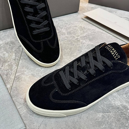 Мужские замшевые кроссовки Brunello Cucinelli   