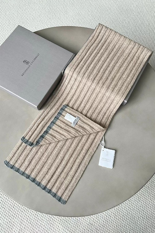 Кашемировый шарф Вrunеllо Сuсinеlli premium - Beige