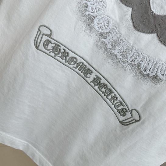 Белая оверсайз футболка Chrome Hearts Premium