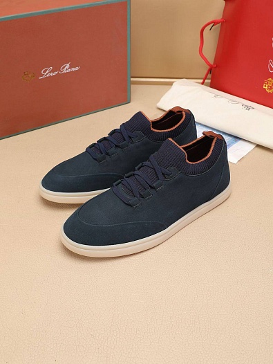 Мужские кроссовки Loro Piana Soho Walk - Navy   