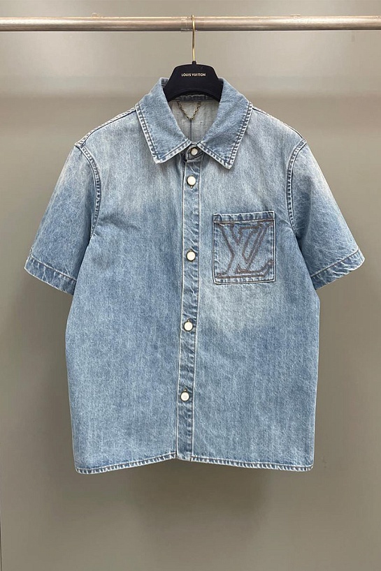 Джинсовая рубашка Louis Vuitton Premium - Dyed Indigo Blue