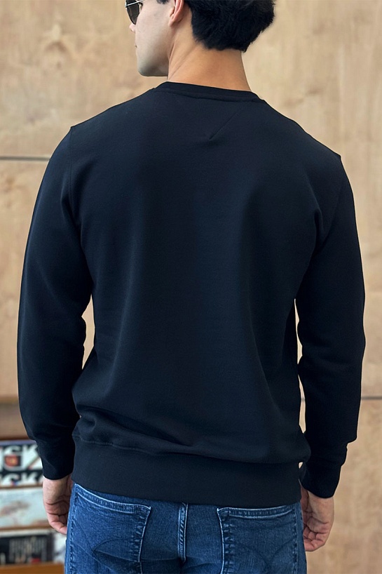 Чёрный свитшот Tommy Hilfiger logo-print