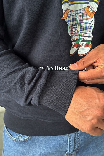 Тёмно-синий свитшот Polo Ralph Lauren "Bear"   
