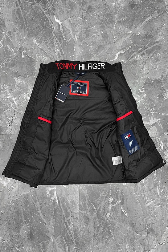 Чёрный жилет Tommy Hilfiger embroidered-logo