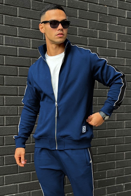 Мужская кофта на молнии Loewe Anagram - Blue