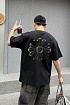 Чёрная оверсайз футболка Chrome Hearts Premium