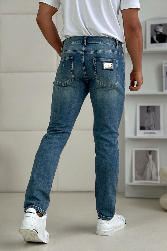 Мужские синие джинсы Dolce & Gabbana comfort fit