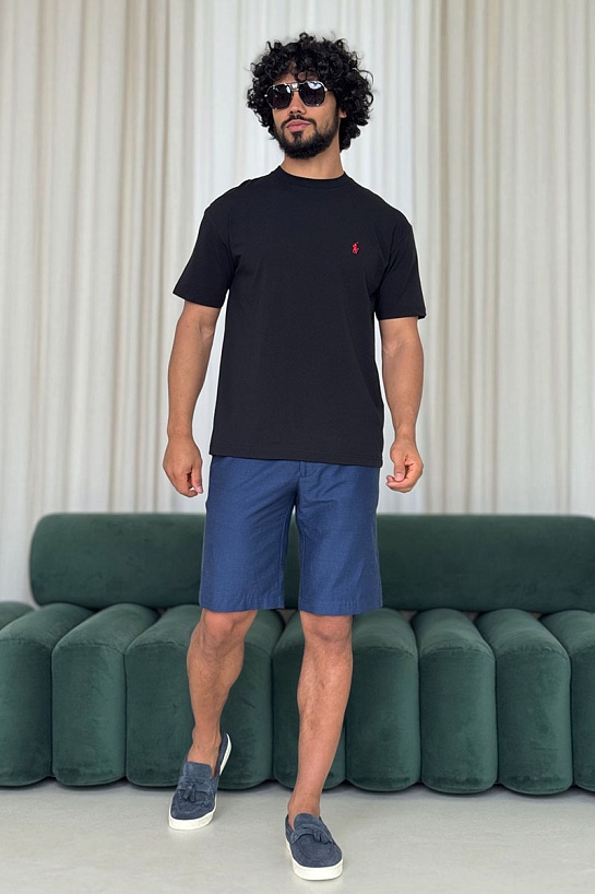 Мужская чёрная футболка Polo Ralph Lauren