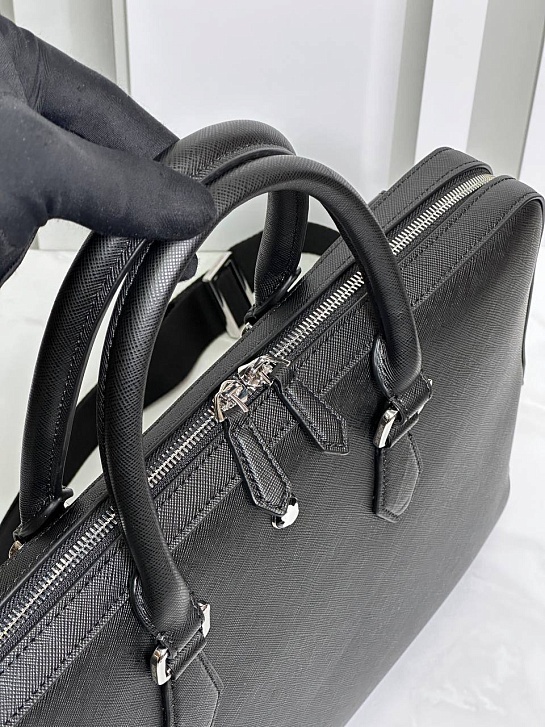 Кожаный портфель Montblanc Sartorial premium 39x28x5 см