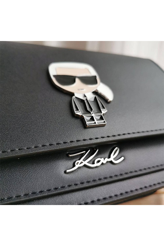 Кожаная сумка Karl Lagerfeld K/Ikonik Metal Lock 22x16 см (2 расцветки)