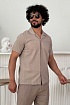 Мужская бежевая рубашка Polo Ralph Lauren