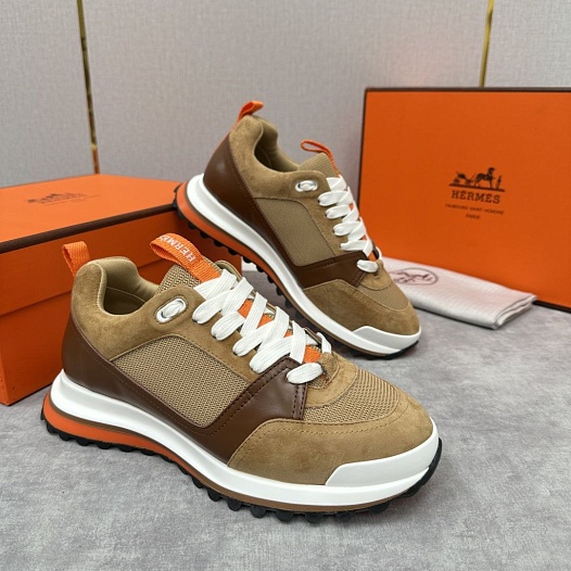 Мужские кроссовки Hermes Leader - Brown   