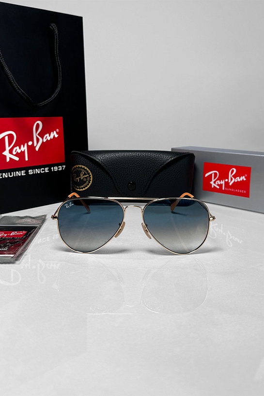 Солнцезащитные очки Ray-Ban Aviator Large Metal - Blue