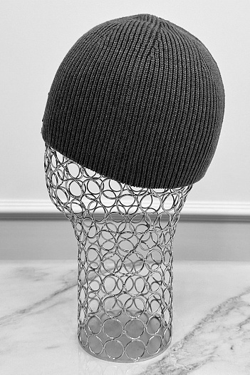 Мужская серая шапка Tommy Hilfiger logo-patch   