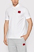 Мужское белое поло Hugo Boss classic badge