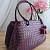 Кожаная сумка Bottega Veneta Basket 30x20 см - Burgundy