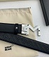 Двусторонний кожаный ремень Montblanc Premium (ширина 3.5 см)