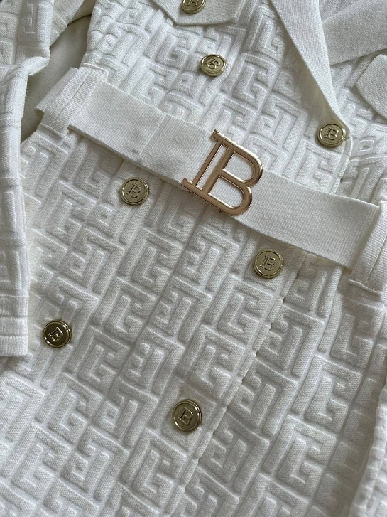 Женское бандажное платье с ремнем Balmain