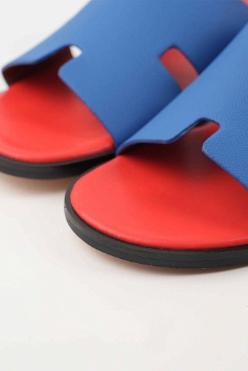 Мужские шлёпанцы Hermes Izmir - Blue / Red   