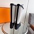 Женские кожаные сапоги Hermes Premium - Black / White