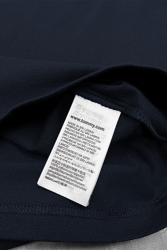 Мужское тёмно-синее поло Tommy Hilfiger