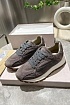 Женские замшевые кроссовки Brunello Cucinelli Monili Premium - Grey