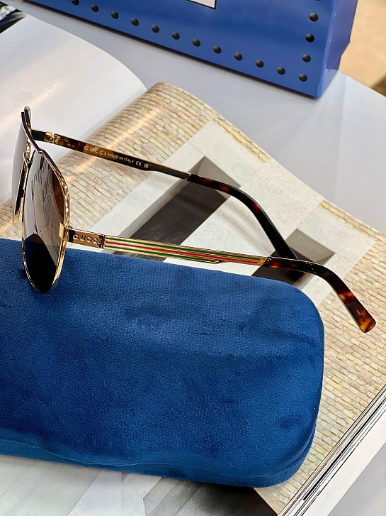 Брендовые солнцезащитные очки авиаторы Gucci