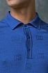 Мужское поло Dolce & Gabbana monogram all-over - Blue