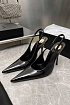 Женские кожаные туфли на каблуке Yves Saint Laurent premium