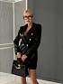 Чёрное женское платье-пиджак Balmain