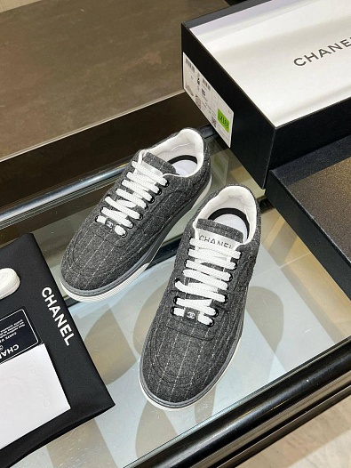 Женские кроссовки Chanel Tweed premium   