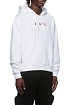 Белое оверсайз худи Off-White Acrylic Arrow