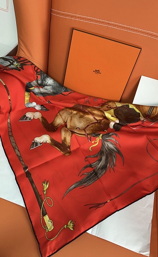 Платок Hermes Grand Galop premium 88x88 см   