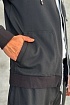 Кофта на молнии Brunello Cucinelli logo-embroidered - Black